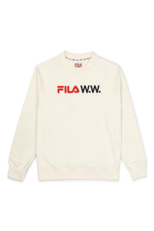 Fila X Wood Wood Arthur Crew Men's Sweatshirts - Darkorange,NZ 725-75186